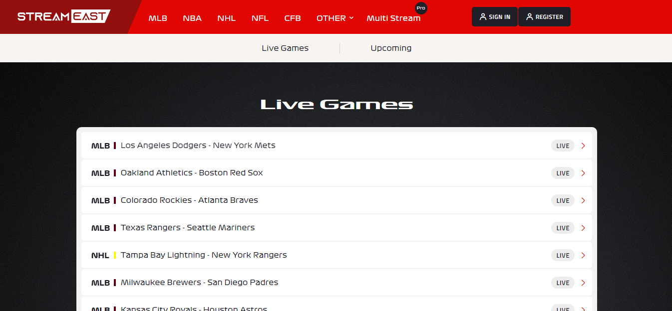 free Sports Streaming Sites